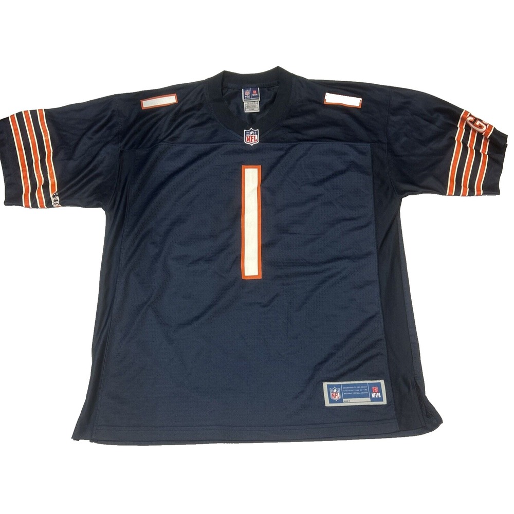 NFL On Field Chicago Bears Justin Fields #1 Jersey Men's XL Navy Blue Steelers